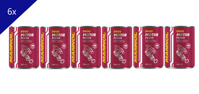 6x 300ml Mannol Motor Flush Reiniger - Motorspülung, Motorreiniger (9900)