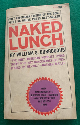 Naked Lunch William S Burroughs PAPERBACK 1ST EVERGREEN BLACK CAT ED 1966 2nd