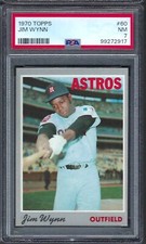 1970 Topps # 60 Jim Wynn Houston Astros NM PSA 7