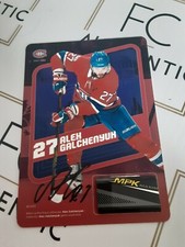Alex Galchenyuk Hockey Card Stick Game Used Auto Autograph Canadiens Limited