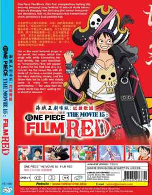 One Piece Film Red Movie Anime DVD English Dubbed All Region | eBay
