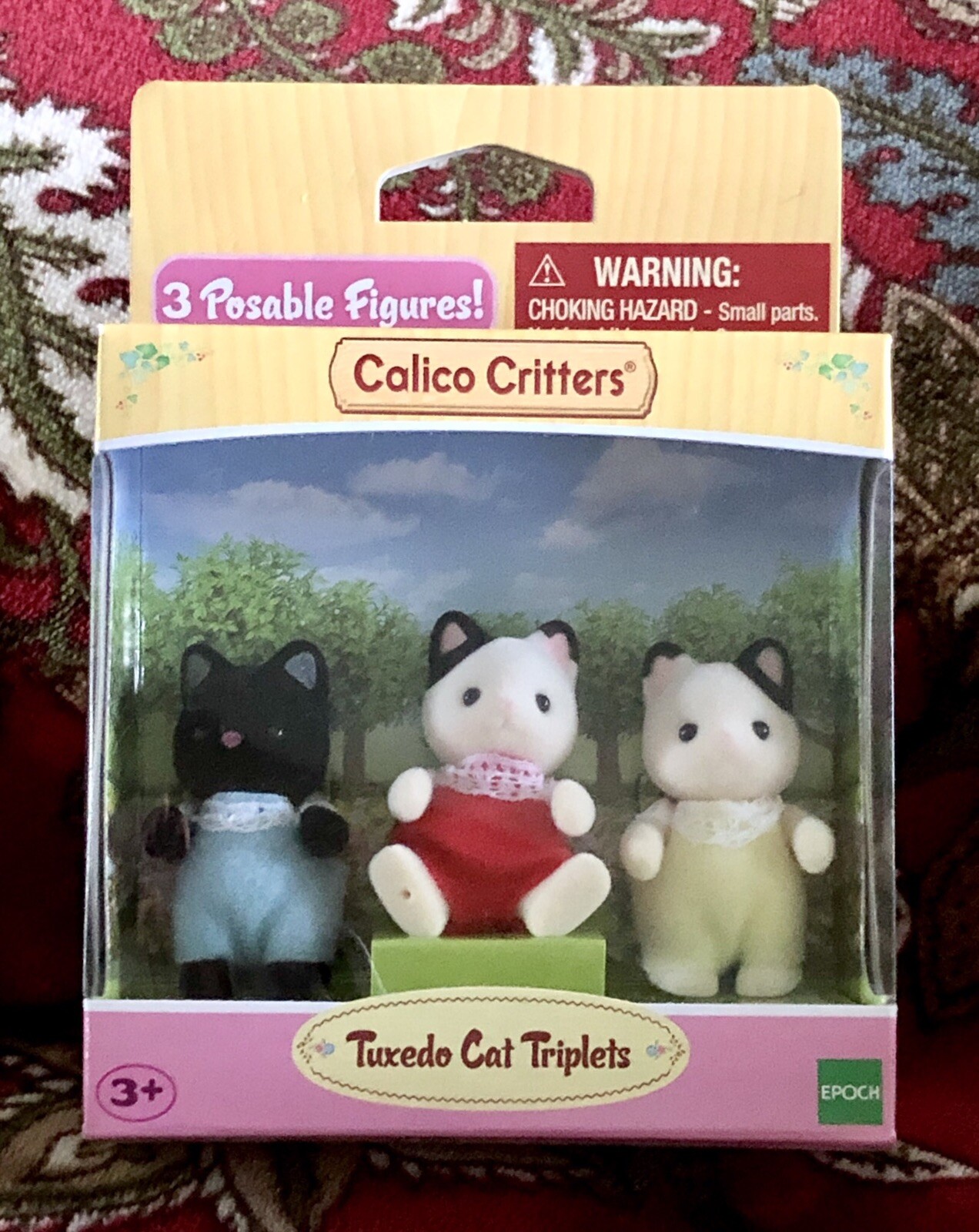 calico critters tuxedo cat triplets
