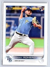 2022  Topps Update Tommy Romero  #US76  Tampa Bay Rays Rookie Card