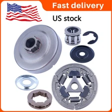 3/8" 7T Clutch Drum Cover Rim Sprocket Kit For Stihl MS460 MS362 MS361 044 046