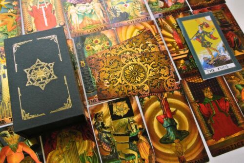 3"x5" Borderless PVC Plastic Waterproof Tarot Deck Tarot Guidebook Gift Box - Picture 14 of 24