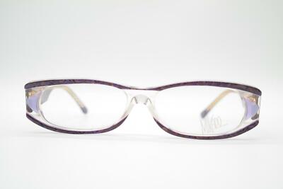 Vintage Mikado 03-601 Violet Transparent Oval Glasses Frame NOS