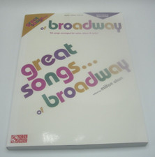 Great Songs of Broadway Edition Piano Vocal Guitar Revised Sheet Music Book