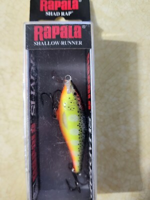 Rapala  SHAD RAP SHALLOW 5 SSR-05 HS HOT STEEL BLACK BOX NIB
