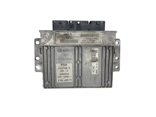 Calculateur Moteur PSA S2000-1 Décodé – IMMO OFF, Prêt à Démarrer (21646654-0, 9645027280, 9644674980)