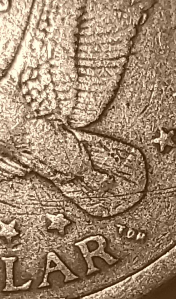 2000 D off metal overstrike double denomination sacagawea error - Image 3 of 4