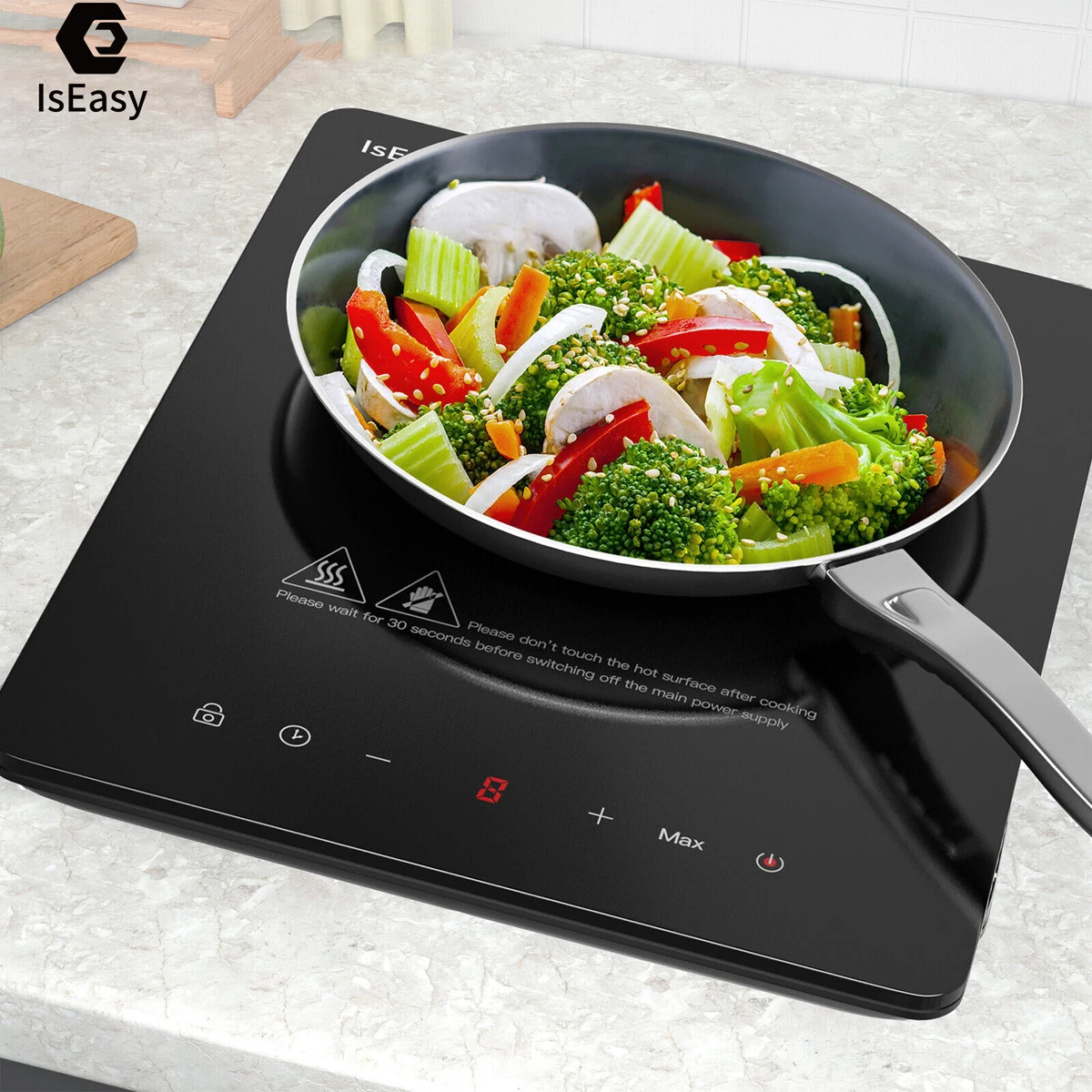 IsEasy Induction Hob Portable Digital Single Hot Plate Electric Touch  Control UK | eBay