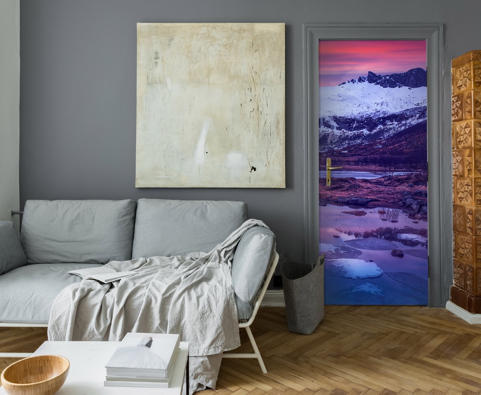 3D Woods Mountains 11426 Marco Carmassi Door Mural