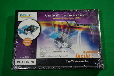 New Sealed D-Link DE-528CT/R Network Interface Card NIC Vintage PCI