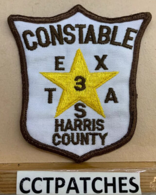HARRIS COUNTY, TEXAS CONSTABLE (POLICE) SHOULDER PATCH TX | eBay