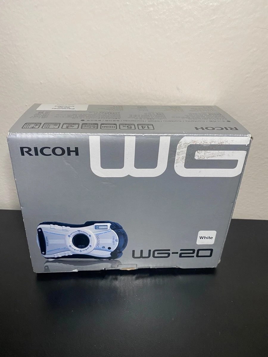 NEW Ricoh WG WG-20 14.0MP Digital Camera - White