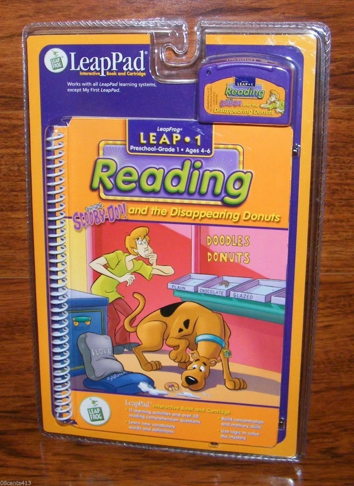 Scooby-Doo & the Disappearing Donuts Leap Pad 1 Reading Learning Game & Book - Image 2 of 2