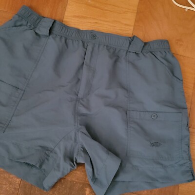 AFTCO Shorts Men's Sz 44 Blue Original Fishing AFTEC Classic Fit