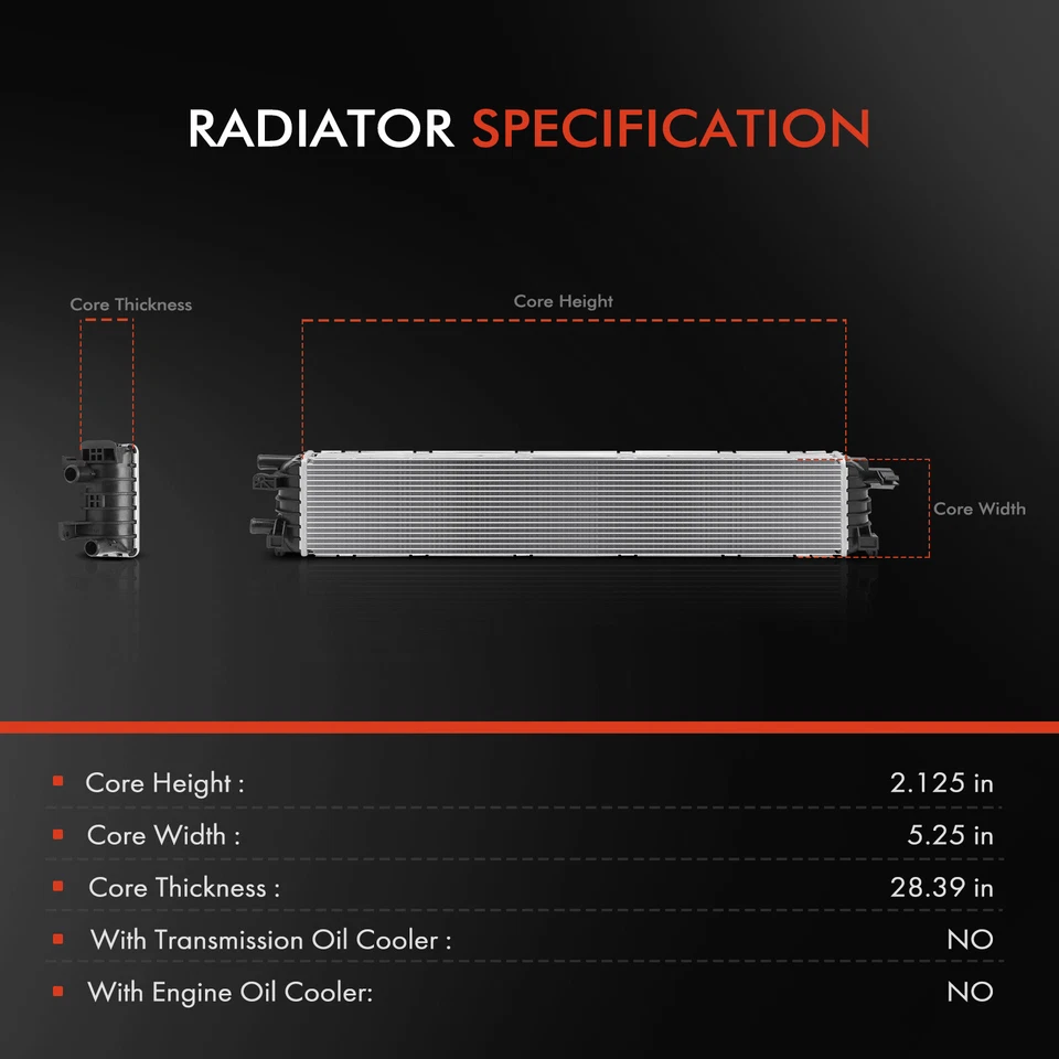 Radiador auxiliar para Audi A6 Quattro A7 Quattro Q5 S4 S5 SQ5 S6 S7 3,0 L 4,0 L Foto 2 de 4