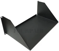 19" 4 Space Heavy Duty Steel Cantilever Relay Rack Mount Data Shelf 4U 10" Deep