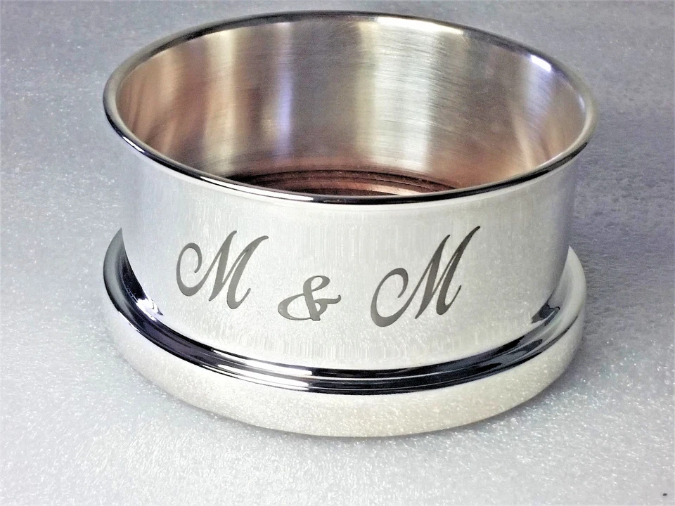 Flaschenuntersetzer Coaster Protezione-Goccia Bottiglia Metallo Argentato Con - Immagine 4 di 4