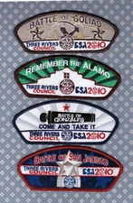 JSP  Nat'l Jamboree 2010 - Three Rivers Council -Mint- Set of 4