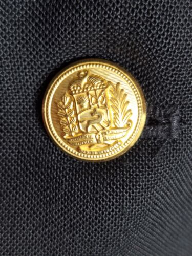 Hardwick Clothes Sport Coat Blazer Mens 40S Black Gold Button - Picture 3 of 10