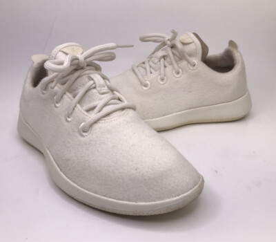 Allbirds Women's Wool Runners Natural White Sole Comfort Shoes Size