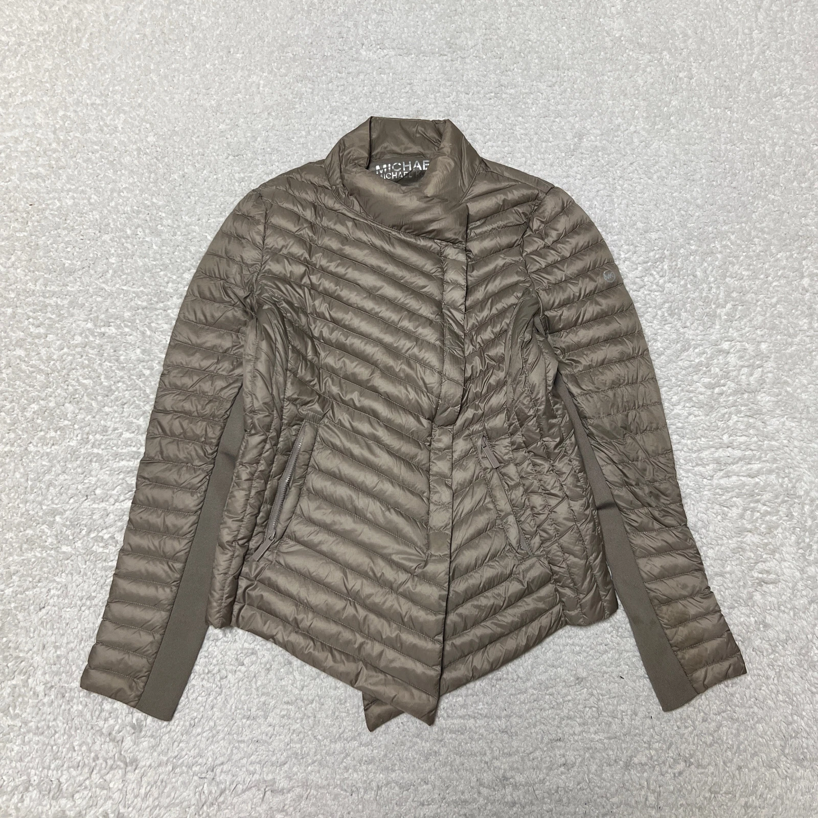 Michael Kors Giacca Donna Extra Small Marrone Imbottibile Piumino Leggero