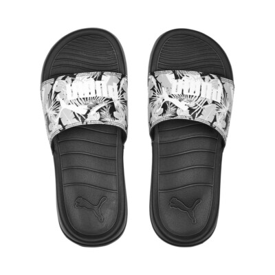 Puma Damen Popcat 20 Wns Power Flower Badeschuhe Badelatschen Puma Black