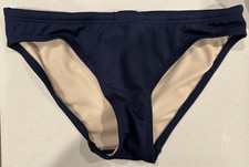 TYR THE FINALS Women's XS Navy Blue Bikini Swim Surf Beach Bottoms Solid New