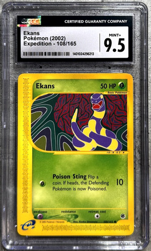 Ekans graded CGC 9.5 for sale on eBay