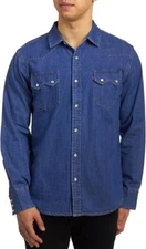 Levi's® Men's Sawtooth Denim Snap - Authentic Stonewash E3(A587T)