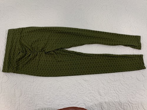 ELITE COLLECTION Women Green Leggings Size Medium - Foto 6 di 8
