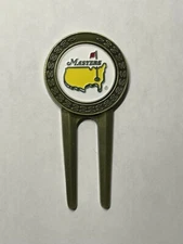 Undated Masters Tournament Divot Tool & 1" Flat Coin Style Golf Marker - ANGC