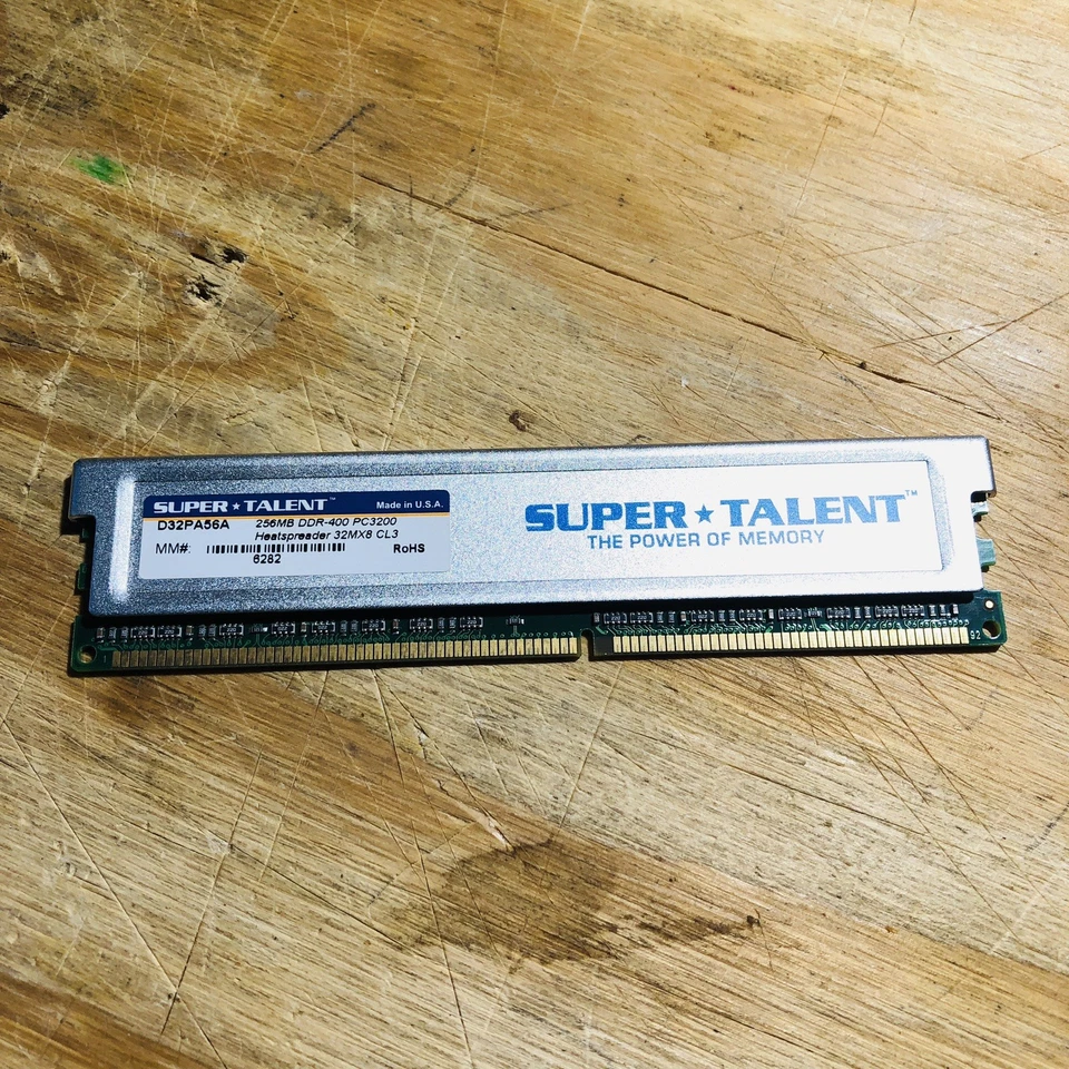 Super Talent (D32PASLA) 256mb DDR-400 PC3200 RAM - Image 2 of 4