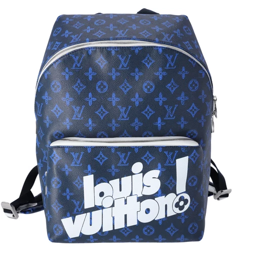 LOUIS VUITTON（LV） Zaino Louis Vuitton Discovery PM Everyday LV M45879 blu navy scuro bianco