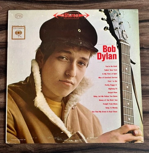 *BOB DYLAN - BOB DYLAN LP.  VERY RARE SIX-EYE STEREO . VG+/EX