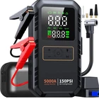 4in1 Car Jump Starter Air Compressor 5000A Auto Battery Booster 150PSI Portable