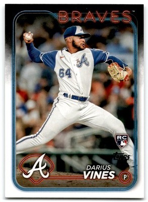 2024 Topps Darius Vines Rookie Atlanta Braves #493