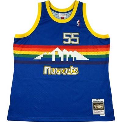 Mitchell & Ness Denver Nuggets NBA Trikot Herren 2XL Mutombo #55 blau Shirt