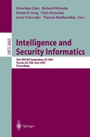 Intelligence And Security Informatics Hsinchun Chen (U. A.) Taschenbuch Xiv 2003