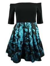 Betsy  Adam Women's Petite Off-The-Shoulder Dress