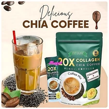 FITGUM 20X Collagen Chia 11 in 1 Coffee Mix