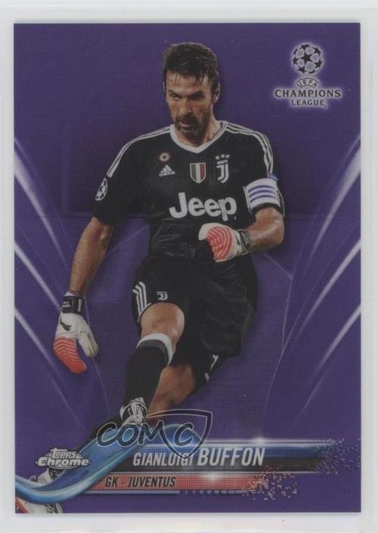 2017-18 Topps Chrome UCL Purple Refractor 117/250 Gianluigi Buffon #74 05jv