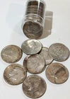 1967 Kennedy Half Dollar 20 Each 40% Silver About Uncirculated - Toned - 1 Roll