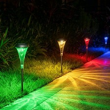 Solar Garden Lights Outdoor Waterproof Landscape LED Lights Pathway Yard