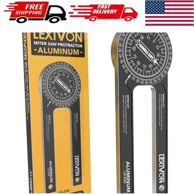 7-Inch Rust-Proof Angle Finder with Laser Engraved Scales - Adjustable & Durable