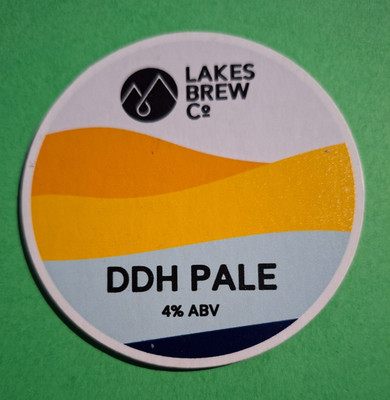 LAKES BREW CO Brauerei DDH HELL Craft Beer Pumpe Fass Schrift Ale Abzeichen Lake District