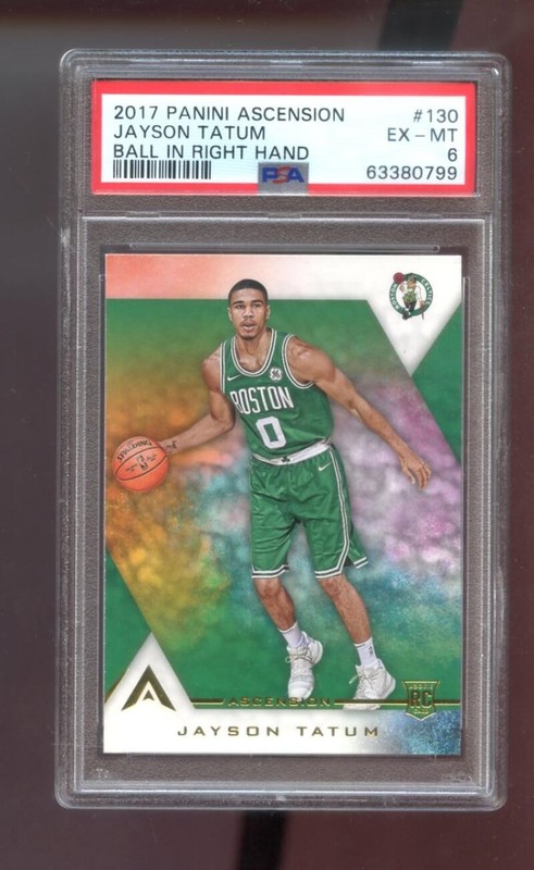 2017-18 Panini Ascension #130 Jayson Tatum ROOKIE RC PSA 6 Graded Card NBA Jason