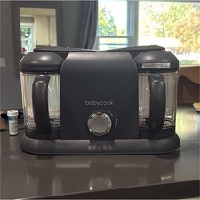 B aba Babycook Duo Blender  Steamer Charcoal Grey Dishwasher-safe Easy Use